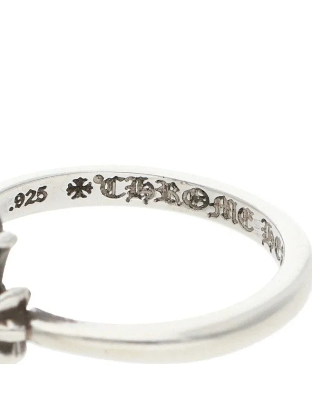 Chrome Hearts Bubblgm CH Bubblegum CH Cross Silver Ring